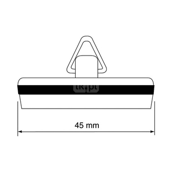 Korek do spustu 45mm CHROM