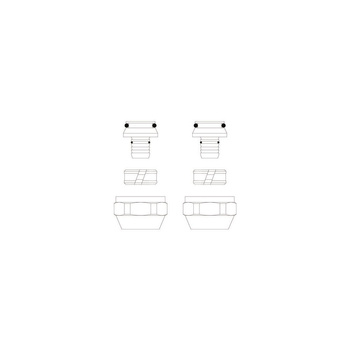Zestaw przyłączeniowy z pierścieniem zaciskowym OVENTROP Cofit S 1507938 mosiądz niklowany 3/4''