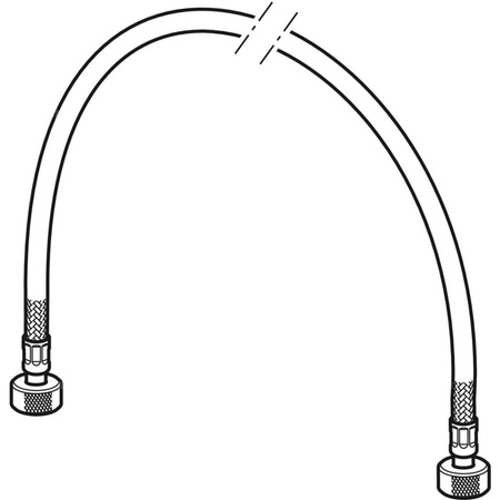 Wąż przyłączeniowy elastyczny GEBERIT DN 13, gw x gw, 1/2'' x 1/2'', długość 450 mm