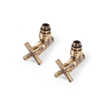 Zestaw reg. kątowy MINIMSLIST, GZ 1/2"-GZ 24-19, Brąz, (V43110M V43210M)