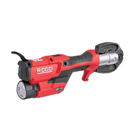 Zaciskarka RIDGID RP 115 (bateria litowo-jonowa) 12-32/12-28mm 12V + walizka + ładowarka + dodatkowy akumulator + szczęki TH16-20-26