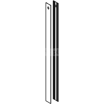 Zestaw okładziny bocznej do modułu sanitarnego Geberit Monolith do WC, 114 cm: Czarny chrom / Aluminium szczotkowane