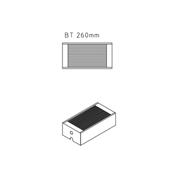 Konwektor Kermi KKN Konv. Typ26 BH100x260x900mm QN1184, weiß, 10 bar, m. Abdeckung