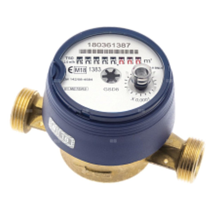 Wodomierz jednostrumieniowy suchobieżny antymagnetyczny, typu GSD8-RFM DN 15 Q3=2,5 m3/h R160/50, Tmax: 50st.C, L=110 mm