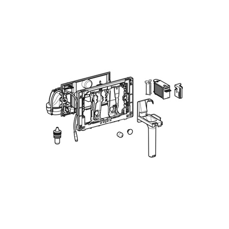 Płytka ochronna do modułu Geberit DuoFresh, do spłuczki podtynkowej Sigma 12 cm