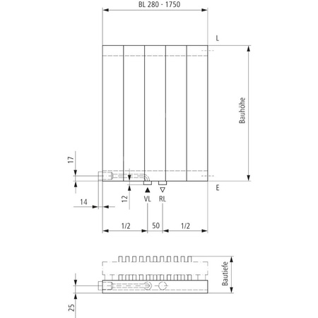 Grzejnik płytowy typ 11 KERMI V-HVV wym. 600 x 1330 mm, kolor biały, moc 1286 W