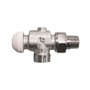 Zawór grzejnikowy termostatyczny HERZ TS-90 kątowy spec., połączenie GZ 1/2'' (niklowanie)