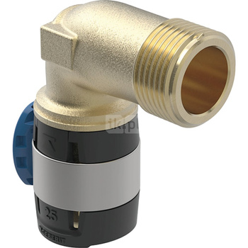 Kolano przejściowe 90' GEBERIT FlowFit, brąz bezołowiowy, 3/4'' x 16 mm (GZ x łącznik zaprasowywany)