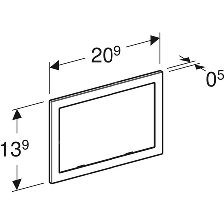 Ramka ozdobna przycisku Geberit Omega60, chrom bł.