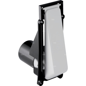 Przycisk uruchamiający Geberit do zaworu spłukującego do pisuarów z pneumatycznym uruchamianiem spłukiwania, przycisk uruchamiający Highline: Biały-alpin