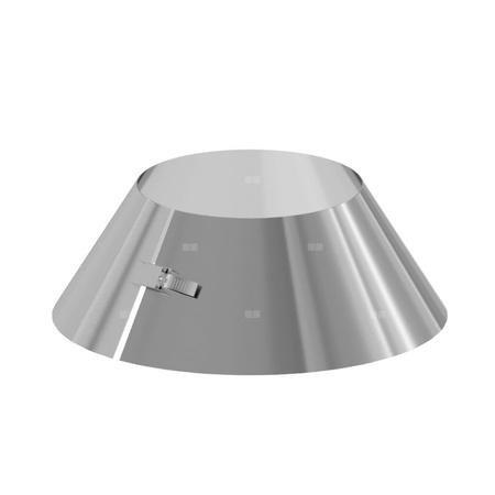 Kołnierz przeciwdeszczowy fi 130 mm RICOM ENERGY DW stal nierdzewna