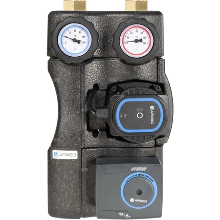 Grupa pompowa AFRISO BPG 241 GZ x nakrętka 1'' x 1'', z pompą obiegową AFRISO APH 160 15-7/130 mm, z siłownikiem arm 141