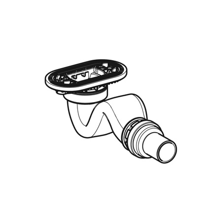 Pokrywa odpływu Geberit Sestra: biały/struktura łupka