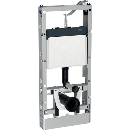 Moduł sanitarny do WC wiszącego GEBERIT Monolith, 1140 mm x 505 mm x 106 mm, regulacja wysokości, front: indywidualizowany, bok: indywidualizowany