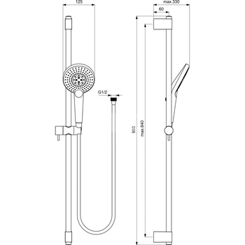 IRAIN EVO JET ZEST. NAT. 3F 900MM ZAOKR.
