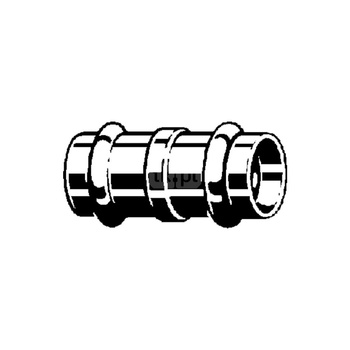 Mufa Sanpress VIEGA 97779 jednoczęściowy, brąz / brąz, 10 mm (mz x mz), 40 mm, (głębokość: 5 mm) z uszczelką