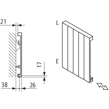 Grzejnik płytowy typ 10 KERMI HVN wym. 2200 x 1750 mm, kolor biały, moc 3672 W