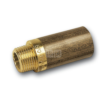Przedłużka SANHA PURAFIT, brąz, 1/2'' (GW x GZ), 100 mm