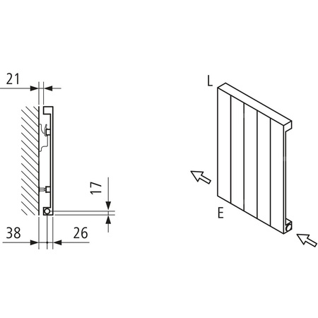 Grzejnik płytowy typ 10 KERMI HVN wym. 2800 x 980 mm, kolor biały, moc 2678 W