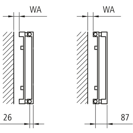 Grzejnik płytowy typ 11 KERMI HVN wym. 2200 x 700 mm, kolor biały, moc 2046 W