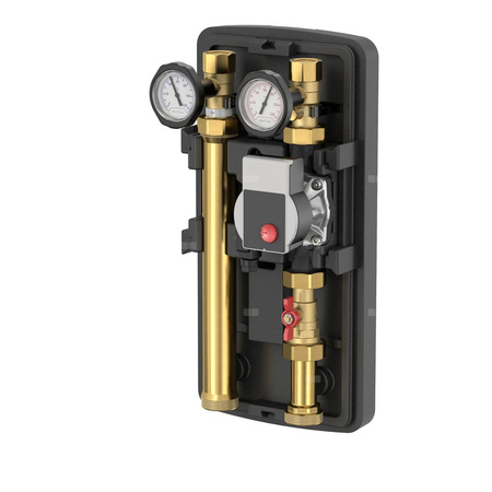 Grupa pompowa FLAMCO MEIBES GZ gazowy walcowy x GW gazowy walcowy 1 1/2 cala (40) x DN 25 Kvs7.7, z izolacją