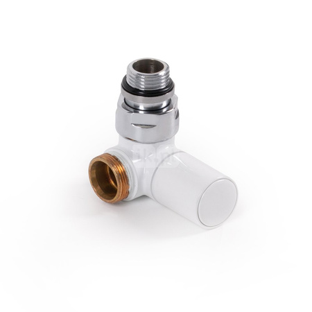 Zawór regulacyjny 3-osiowy CYLINDER, Prawy, GZ 1/2"-GZ 24-19, Biały, (V74110EDX)