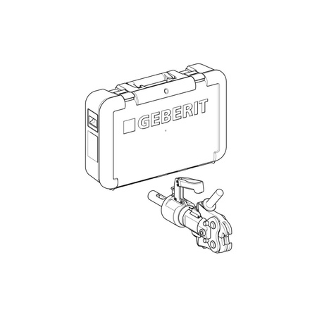 Pas nośny do walizki GEBERIT Mapress, kolor czarny
