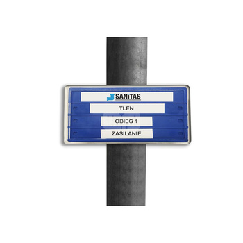 Szyld SI 105 55mm niebieski SI105X55N