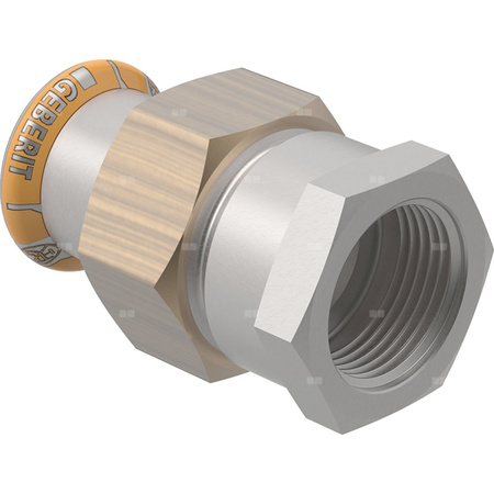 Śrubunek przejściowy Geberit Mapress Therm z gwintem wewnętrznym d22-Rp1