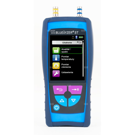 Sensor O2, CO, pomiar ciągu kominowego AFRISO Bluelyzer ST standard, bez drukarki, z walizką