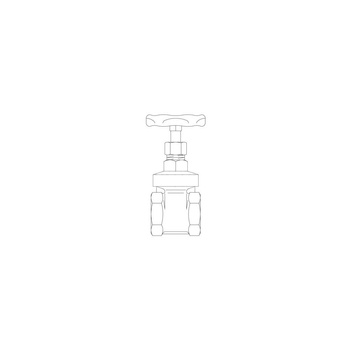 Hygate A, zasuwa mufowa DN 10, R3/8GW, PN25, mosiądz