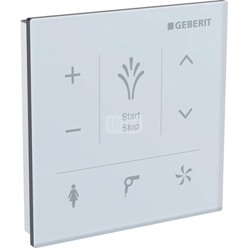 Ścienny panel sterujący do Geberit AquaClean: Biały / Szkło