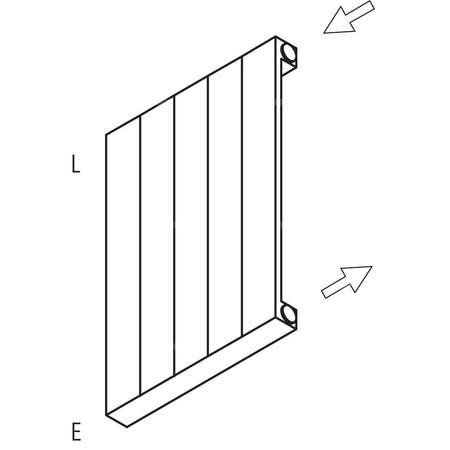 Grzejnik płytowy typ 11 KERMI HVN wym. 1000 x 700 mm, kolor biały, moc 1060 W