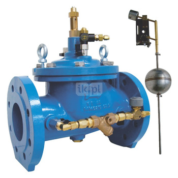 Zawór regulacyjny (utrzymuje stały poziom wody w zbiorniku), typ C717, DN 125