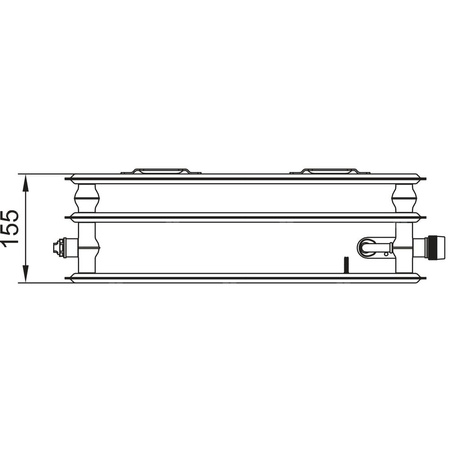 Grzejnik płytowy Kermi® X2® Profil -V typ 30 700x155x500 biały,10 bar, z osłonami