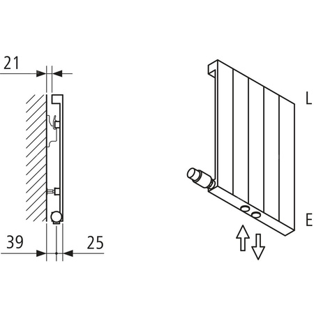Grzejnik płytowy typ 10 KERMI V-HVV wym. 2800 x 980 mm, kolor biały, moc 2678 W
