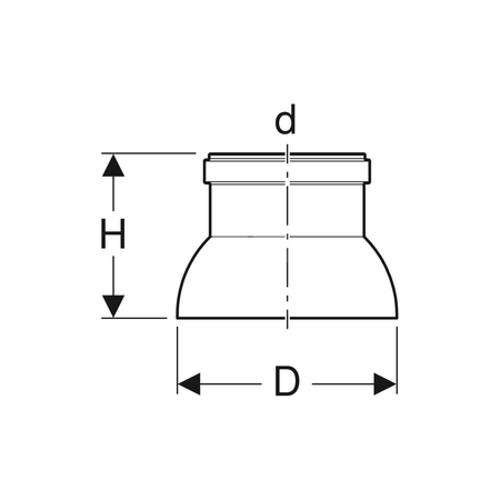 O-Ring gumowy GEBERIT HDPE epdm 63 mm, kolor czarny