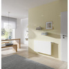 Grzejnik płytowy typ 11 KERMI Line-V, prawy, z osłoną wym. 505 x 905 mm, kolor biały, moc 678 W