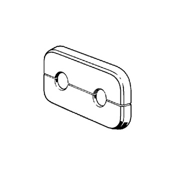 Rozeta VIEGA 10797 do rury 15 - 51 mm, wysokość: 10 mm, tworzywo sztuczne, kolor: biały (9010)
