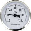 Termometr bimetaliczny AFRISO BiTh fi 80 mm 0…120'C tuleja 63 mm połączenie ax