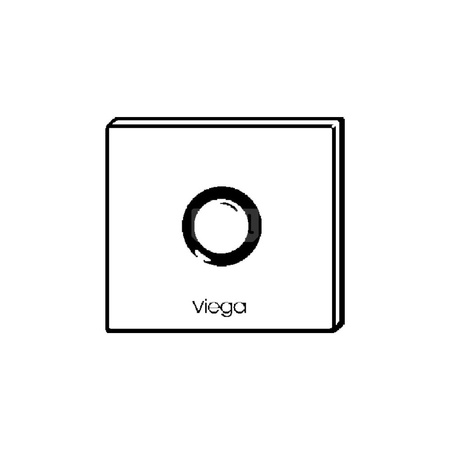 Płytka maskująca Visign for More 100 metal, szkło, nr wzoru 8351.8 płytka maskująca: aluminium chromowany