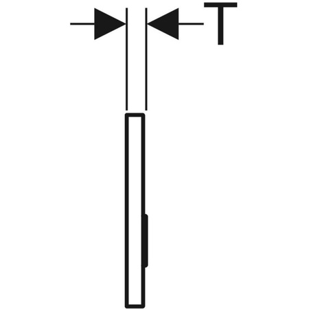 Przycisk uruchamiający Geberit Sigma50, przedni, uniwersalny, prostokątny