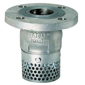 Kosz ssawny kołnierzowy, zamknięcie grzybkowe wspomagane sprężyną, typ 302X, DN 150, PN16