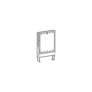 Szafka podtynkowa do węzła Regudis, biała, szer. 700 x wys. 980…1105 x gł. 110…180 mm