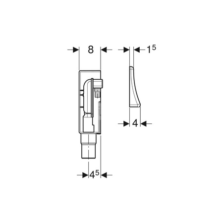 Syfon podtynkowy Geberit do urządzeń
