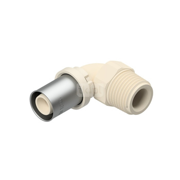 Kolano zaprasowywane 90' QIK, PPSU, 3/4'' x 26 mm (GZ x złącze zaprasowywane)