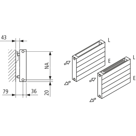 Grzejnik płytowy typ 21 KERMI V-HHV QN5233(R), z osłoną wym. 630 x 4200 mm, kolor biały, moc 5233 W