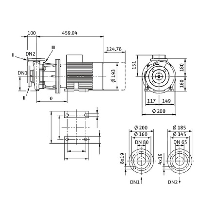 Wilo-Atmos GIGA-B 65/125-1,1/4 pompa obiegowa blokowa