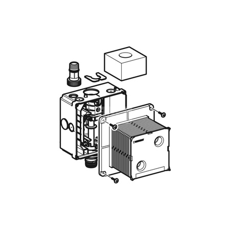 Nypel przyłączeniowy Geberit wygięty, do zaworu spłukującego do pisuarów