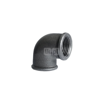 Kolano nakrętne czarne 1''x1/2'' A1 STRONG